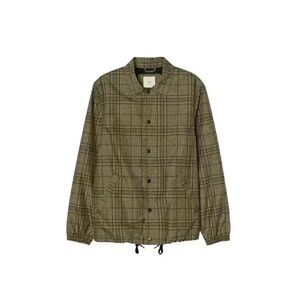H&M Men's Beige/Black Plaid Windbreaker NEW